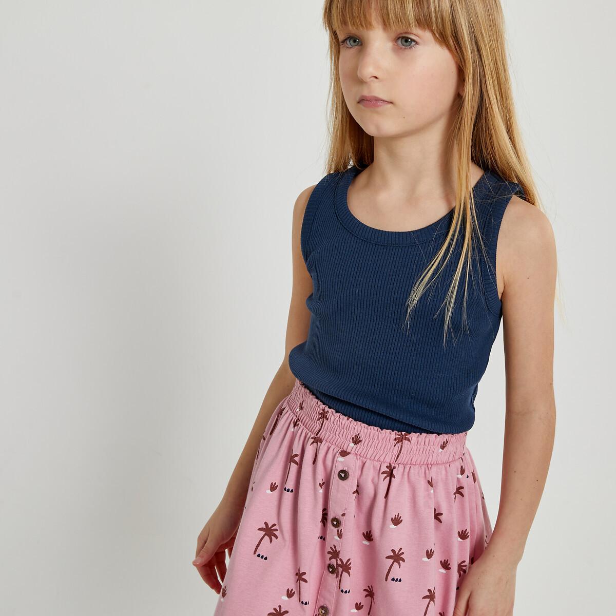 Image of 2er-pack Gerippte Trägershirts Mädchen Blau 114