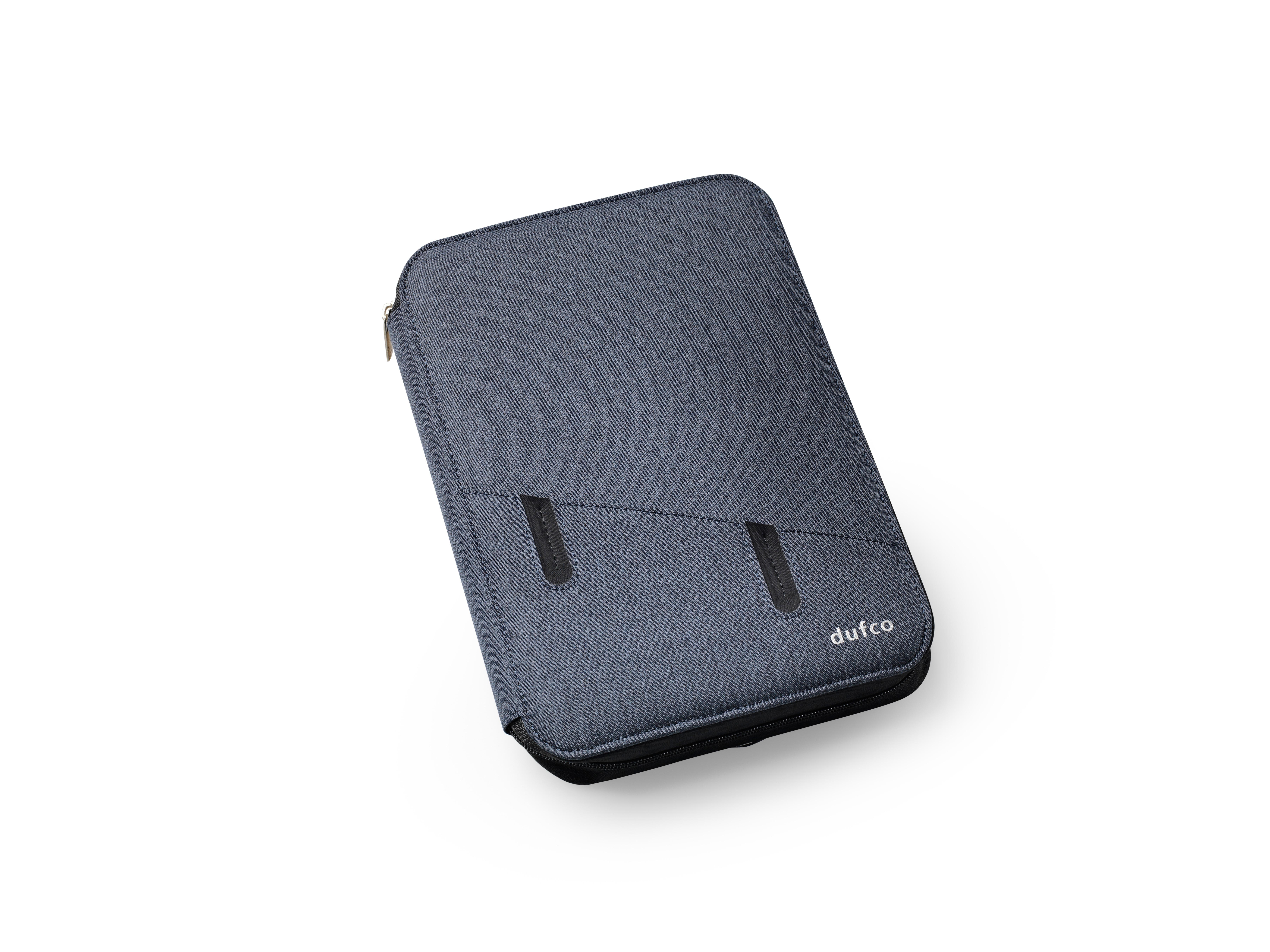 dufco by styro Konferenzmappe A5 mit Powerbank 5000 mAh "Smart Organizers", jeansblau 21x28.7x3.7cm  