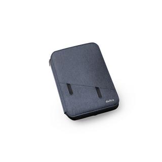 dufco by styro Konferenzmappe A5 mit Powerbank 5000 mAh "Smart Organizers", jeansblau 21x28.7x3.7cm  