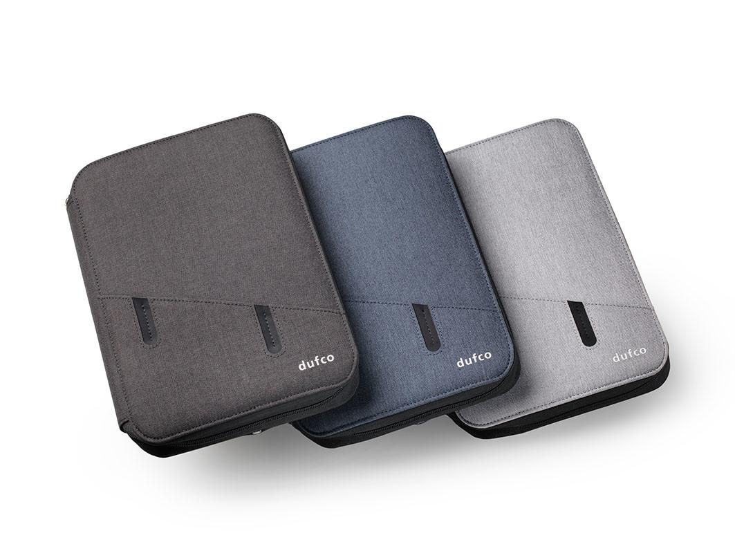 dufco by styro Conférencier A5 avec powerbank, jeans bleu 21x28.7x3.7cm  