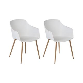 Beliani Set di 2 sedie en Materiale sintetico Scandinavo FONDA II  