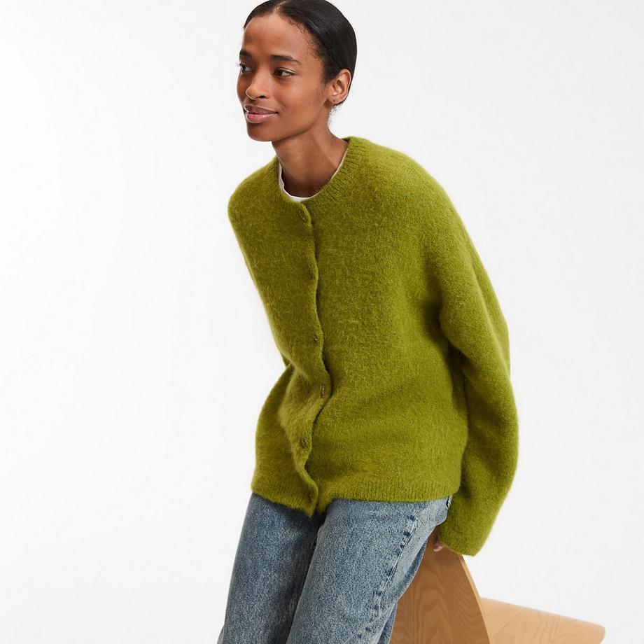 Cardigan alpaga mélangé