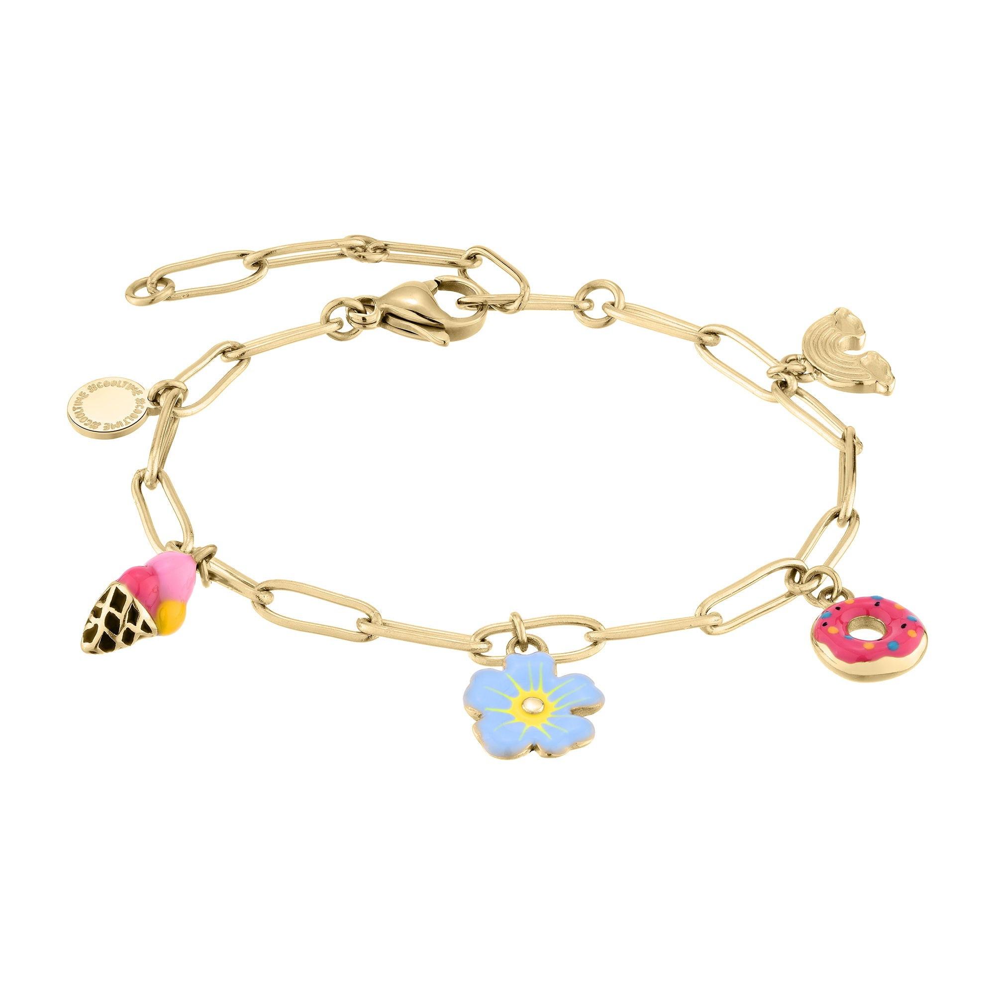 Image of Armband Mit Bunten Charms Unisex 17cm