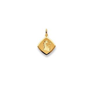 MUAU Schmuck  Anhänger Sternzeichen Jungfrau Gelbgold 750, 19x13mm 