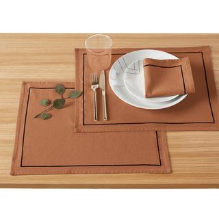 La Redoute Intérieurs  Lots 4 sets de table lin/coton lavé Métis Bourdon 