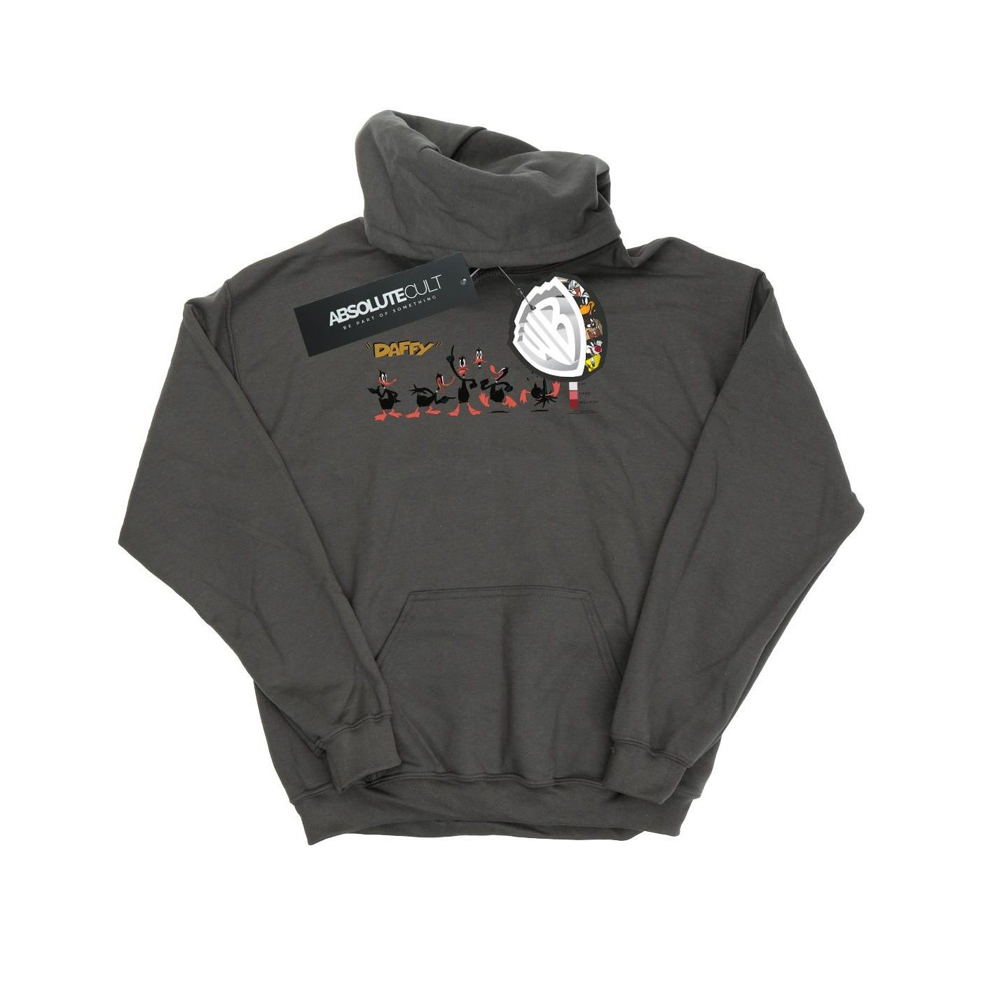 Image of Daffy Duck Colour Code Kapuzenpullover Unisex Charcoal Black 116