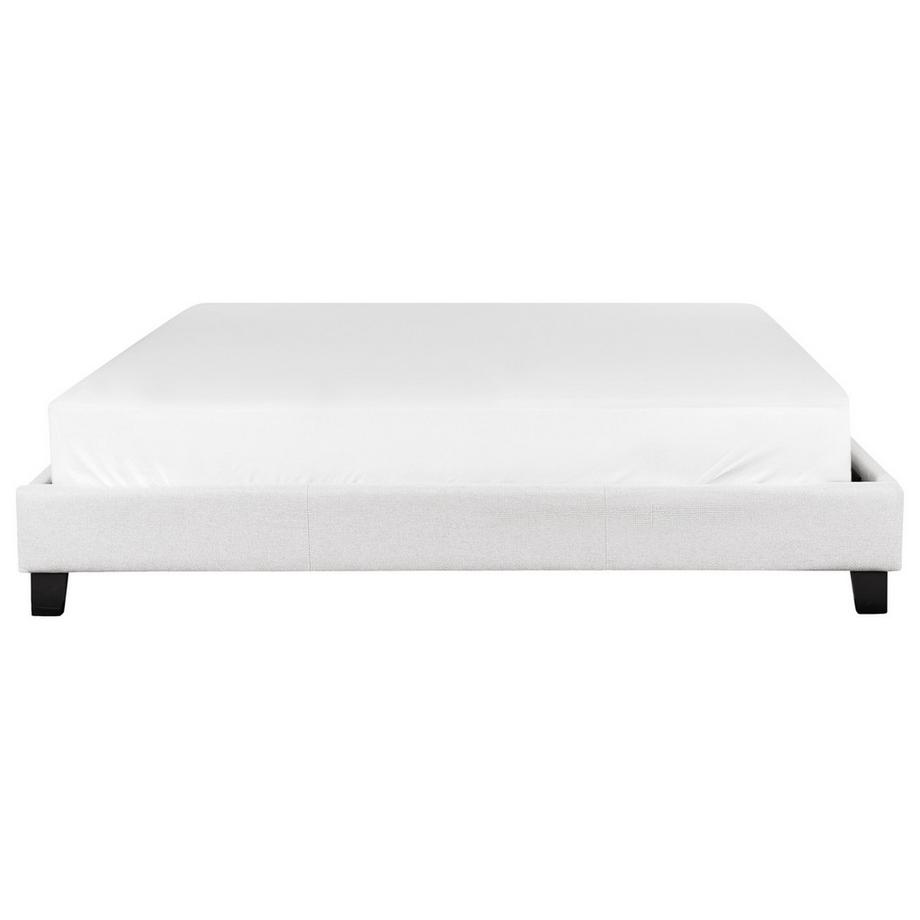 Beliani Lit sans tête de lit en Tissu  ROANNE  