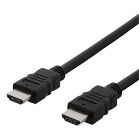 DELTACO  HDMI Typ A ha - HDMI ha / HDMI High Speed ​​​​/ Ethernet / 4K / Ultra HD / 2 m 