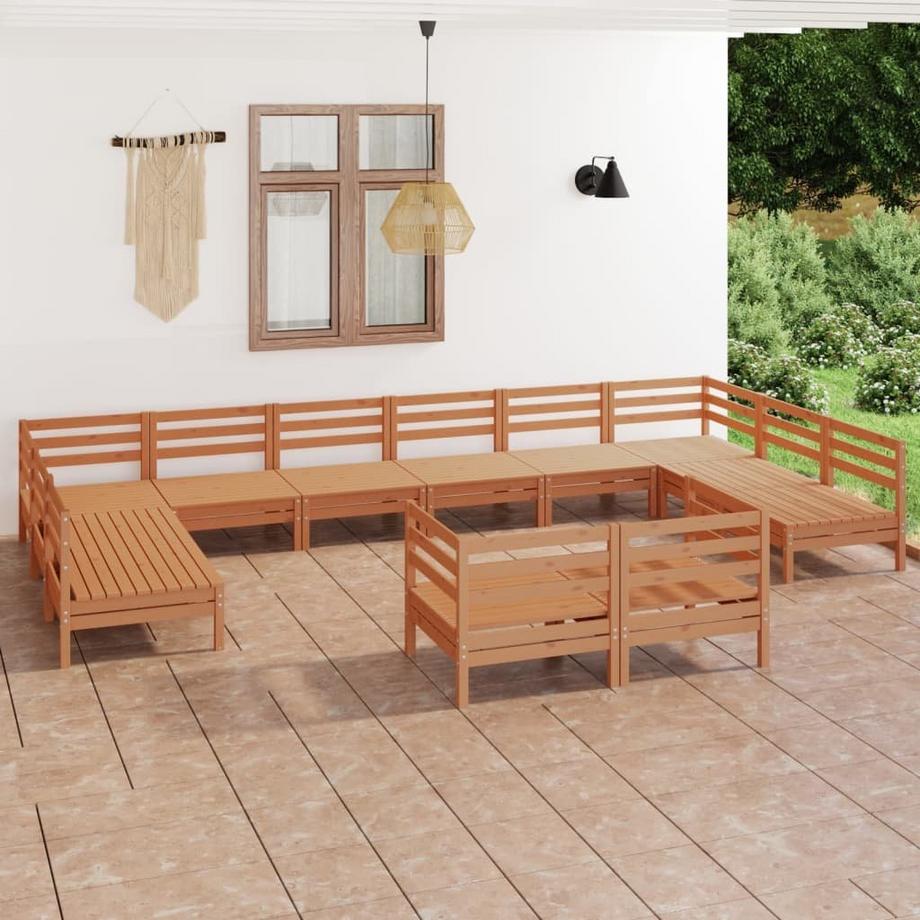 VidaXL Ensemble de meubles de jardin bois de pin  