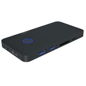 ICY BOX IB-DK2108M-C Notebook-Dockingstation & Portreplikator Kabelgebunden USB 3.2 Gen 1 (3.1 Gen 1) Type-C Anthrazit