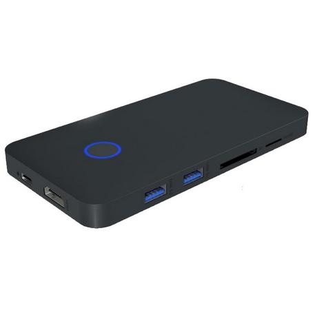 ICY Box  ICY BOX IB-DK2108M-C Notebook-Dockingstation & Portreplikator Kabelgebunden USB 3.2 Gen 1 (3.1 Gen 1) Type-C Anthrazit 