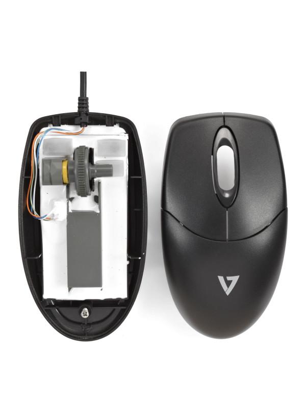 V7  Mouse e tastiera antimicrobici lavabili, USB, sensori ottici, specifica IP68, impermeabili 