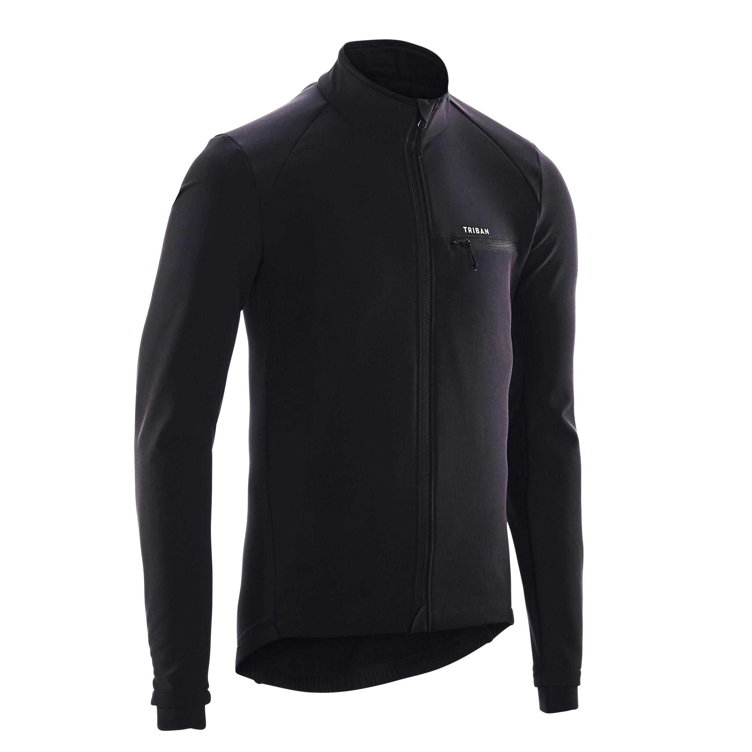 TRIBAN  VESTE HIVER DE VÉLO HOMME RC100 NOIRE 