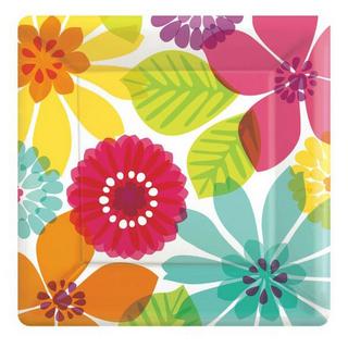amscan Blumen PartyTeller Paradise, Papier 8erPack  