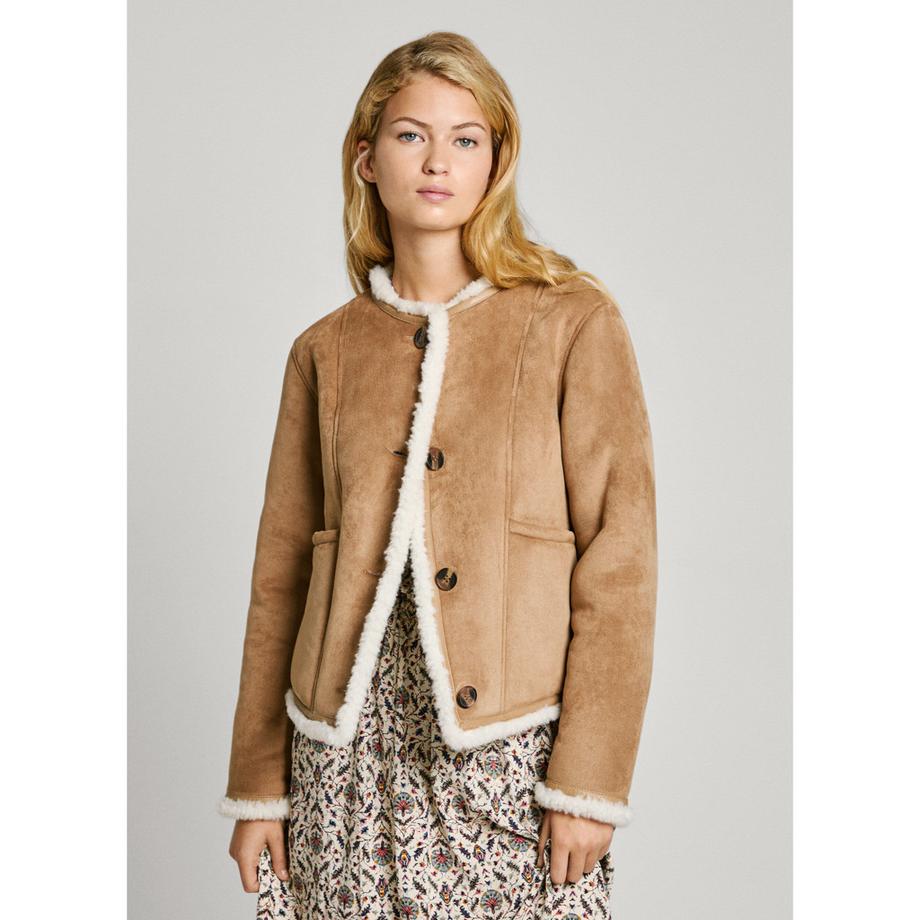 Pepe Jeans London Caylin Veste Fausse Fourrure  