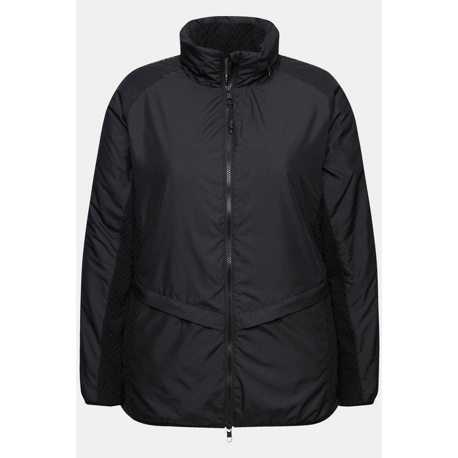 Ulla Popken Veste Fonctionnelle Col Montant Capuche Fermeture Zippée à Double Sens  