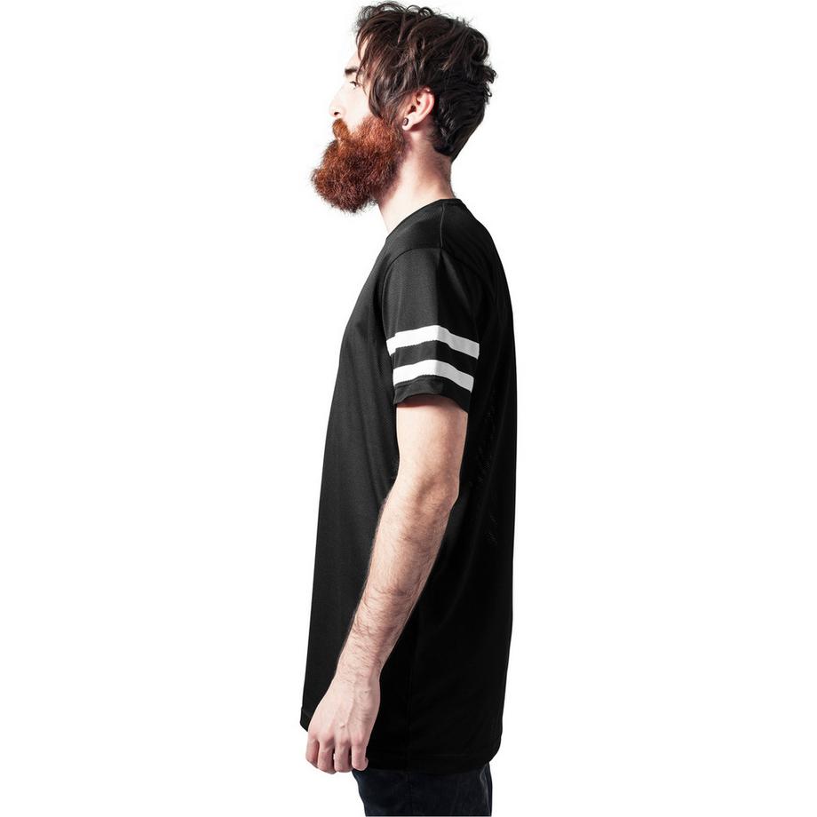 URBAN CLASSICS Stripe Extended Hem T-Shirt  