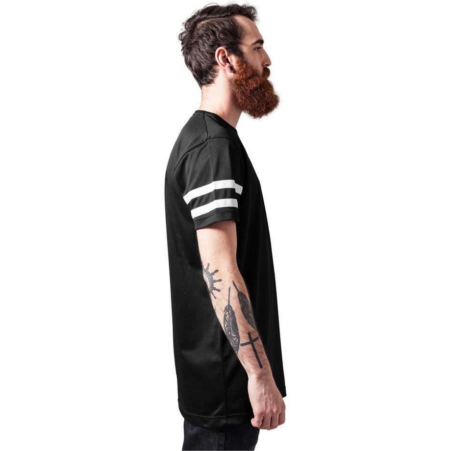 URBAN CLASSICS Stripe Extended Hem T-Shirt  