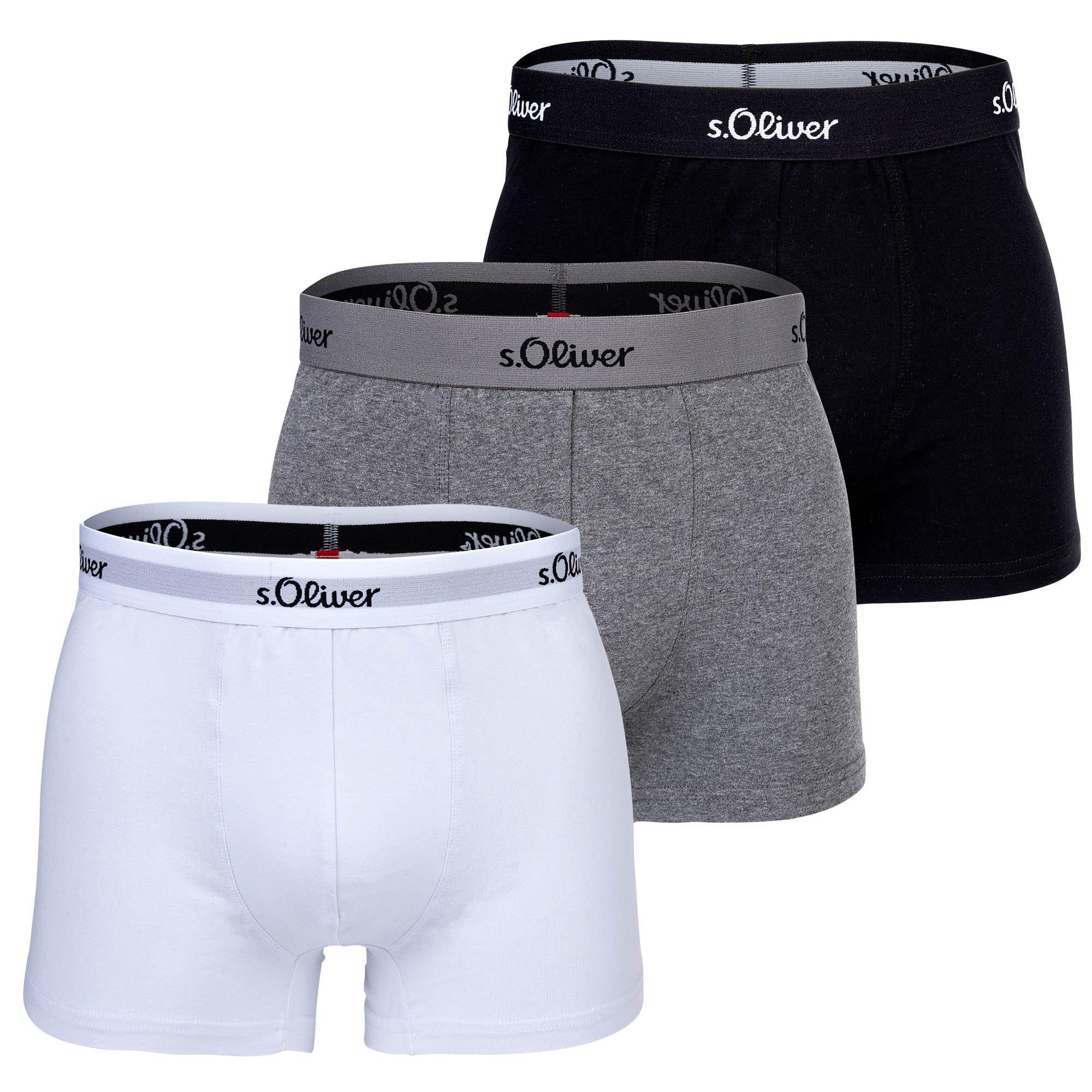 Image of Boxershort 3er Pack Stretch Herren Taubengrau L