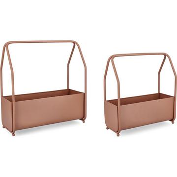 Jardinière Keyra marron (lot de 2)