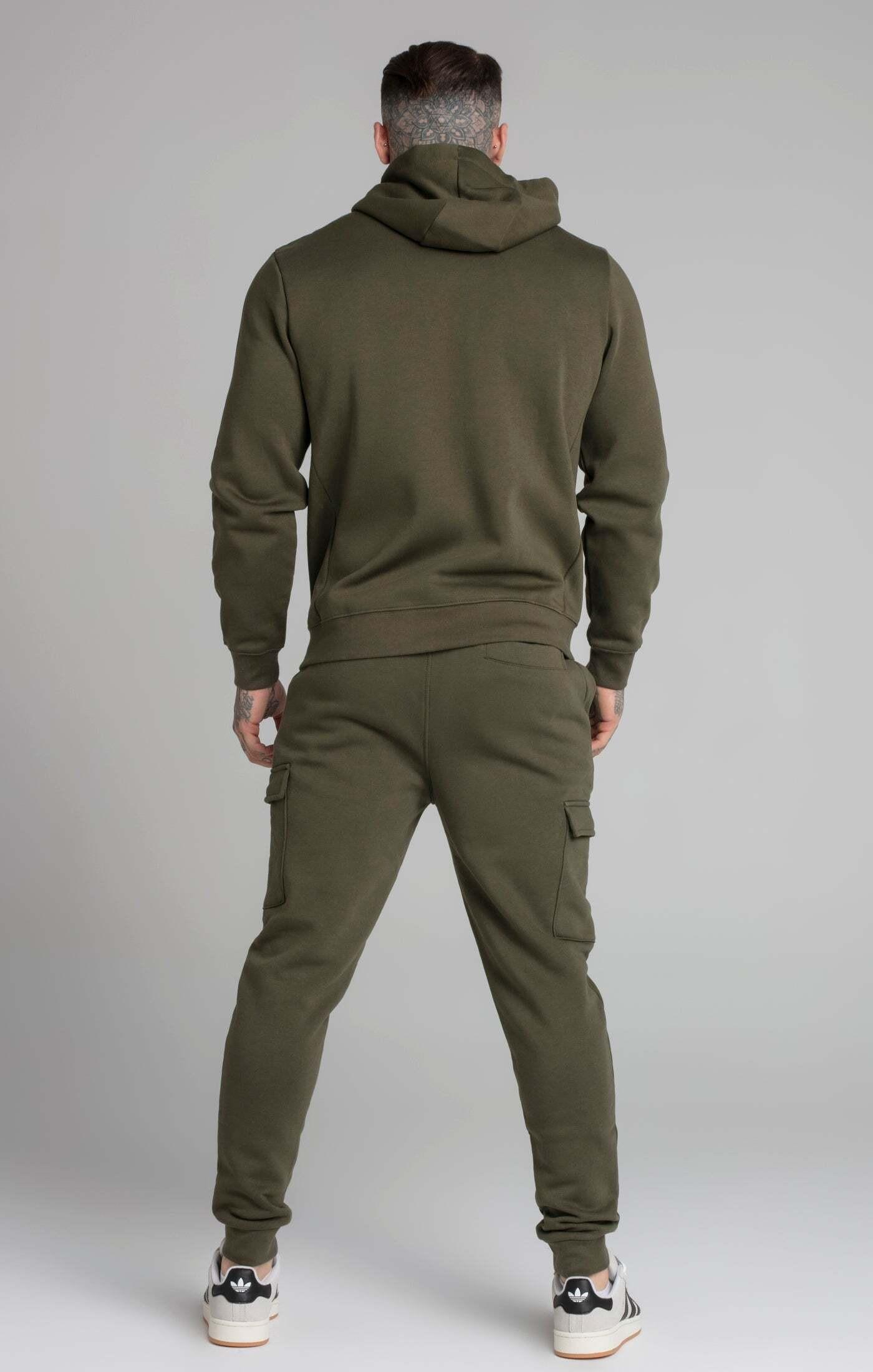 Sik Silk  Sweatpants Khaki Essential Cargo Jogger 