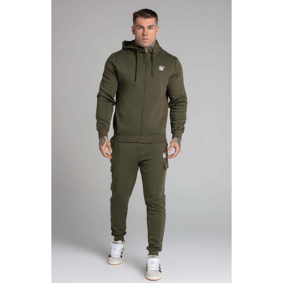 Sik Silk Essential Khaki Cargo Jogger Pantaloni della tuta  