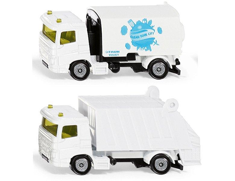 Image of Kommunal Set Kehrmaschine und Müllwagen