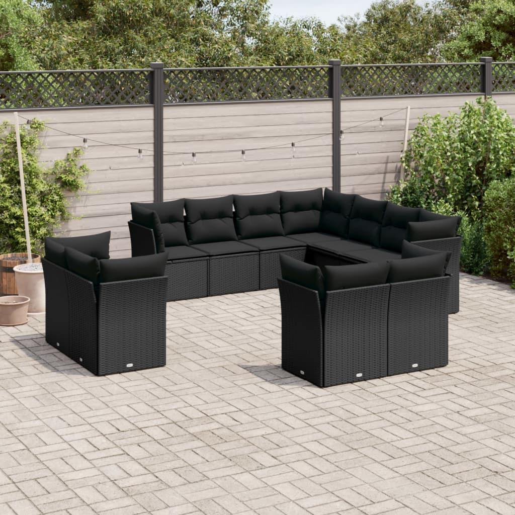 VidaXL set divano da giardino Polirattan  