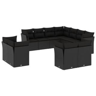 VidaXL set divano da giardino Polirattan  