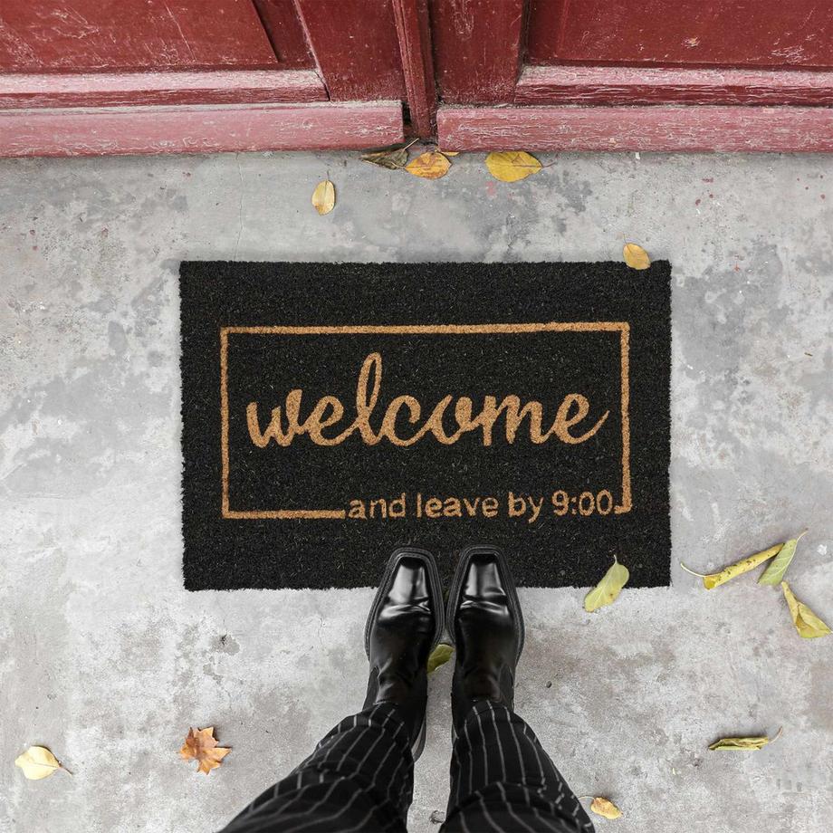 B2X Fußmatte aus Kokosnuss Willkommen und Abschied 9  