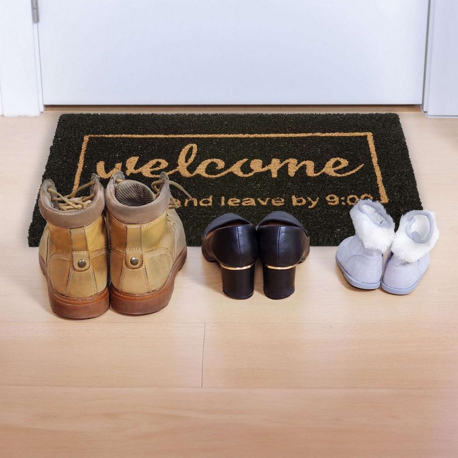 B2X Fußmatte aus Kokosnuss Willkommen und Abschied 9  