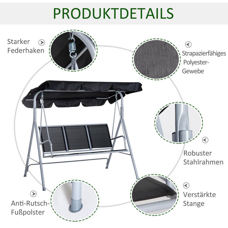 Outsunny Hollywoodschaukel  