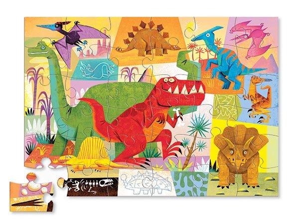 Crocodile Creek  Silhouettenpuzzle 36tlg Dinosaurier 