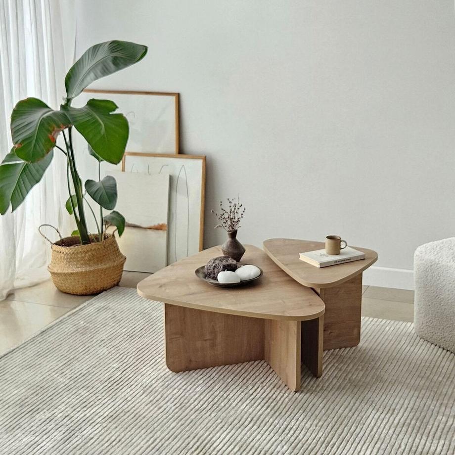 Calicosy Set von 2 Couchtischen BALLARE  