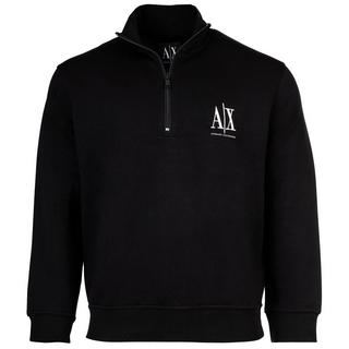 Armani Exchange Bequem sitzendes Sweatshirt mit Viertelreissverschluss  