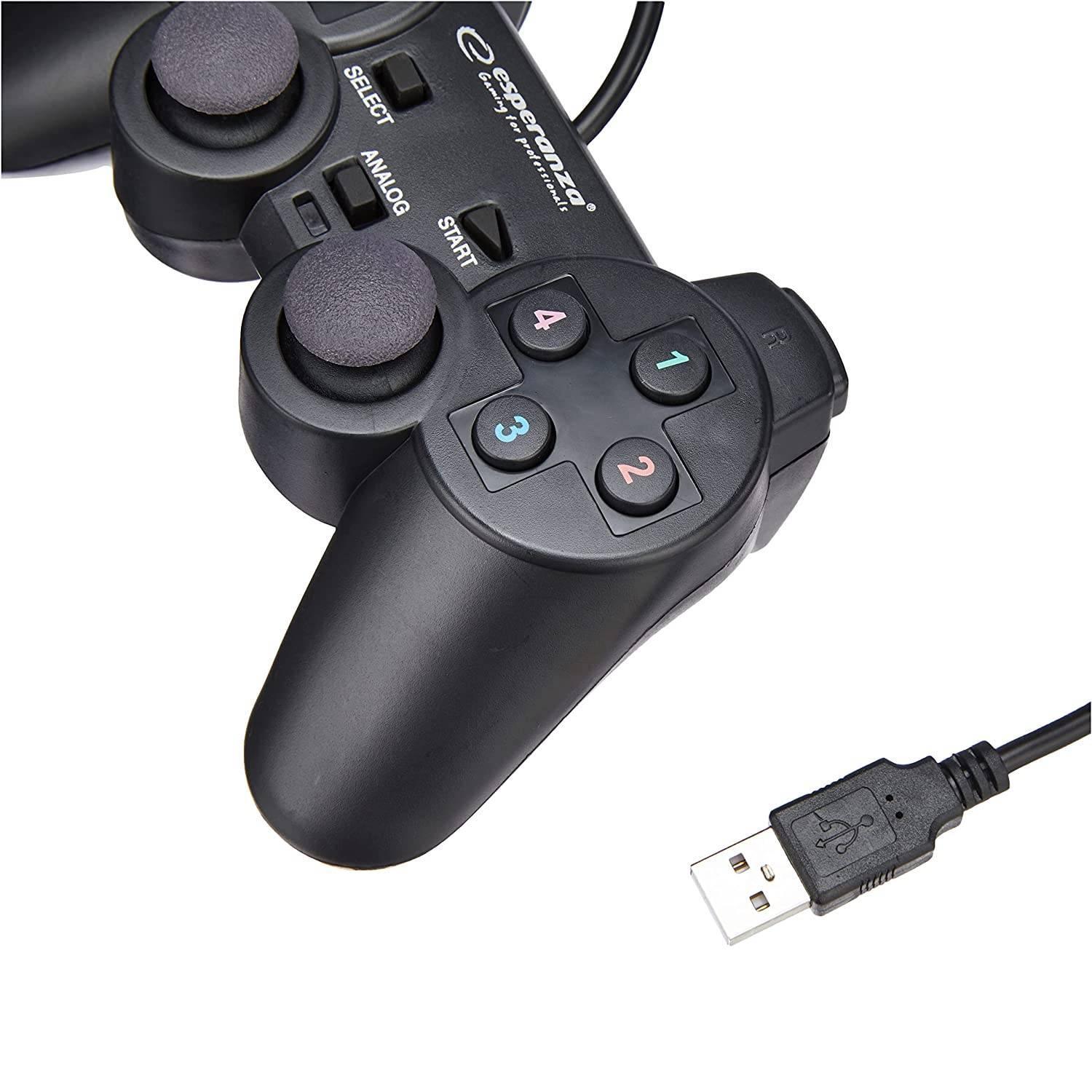 eStore  Esperanza - Controller, cablato - Warrior - nero 