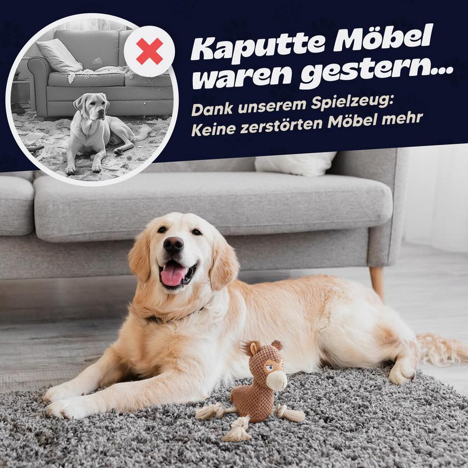 Activity-board  lpaca Bruno Plüsch Hundespielzeug 