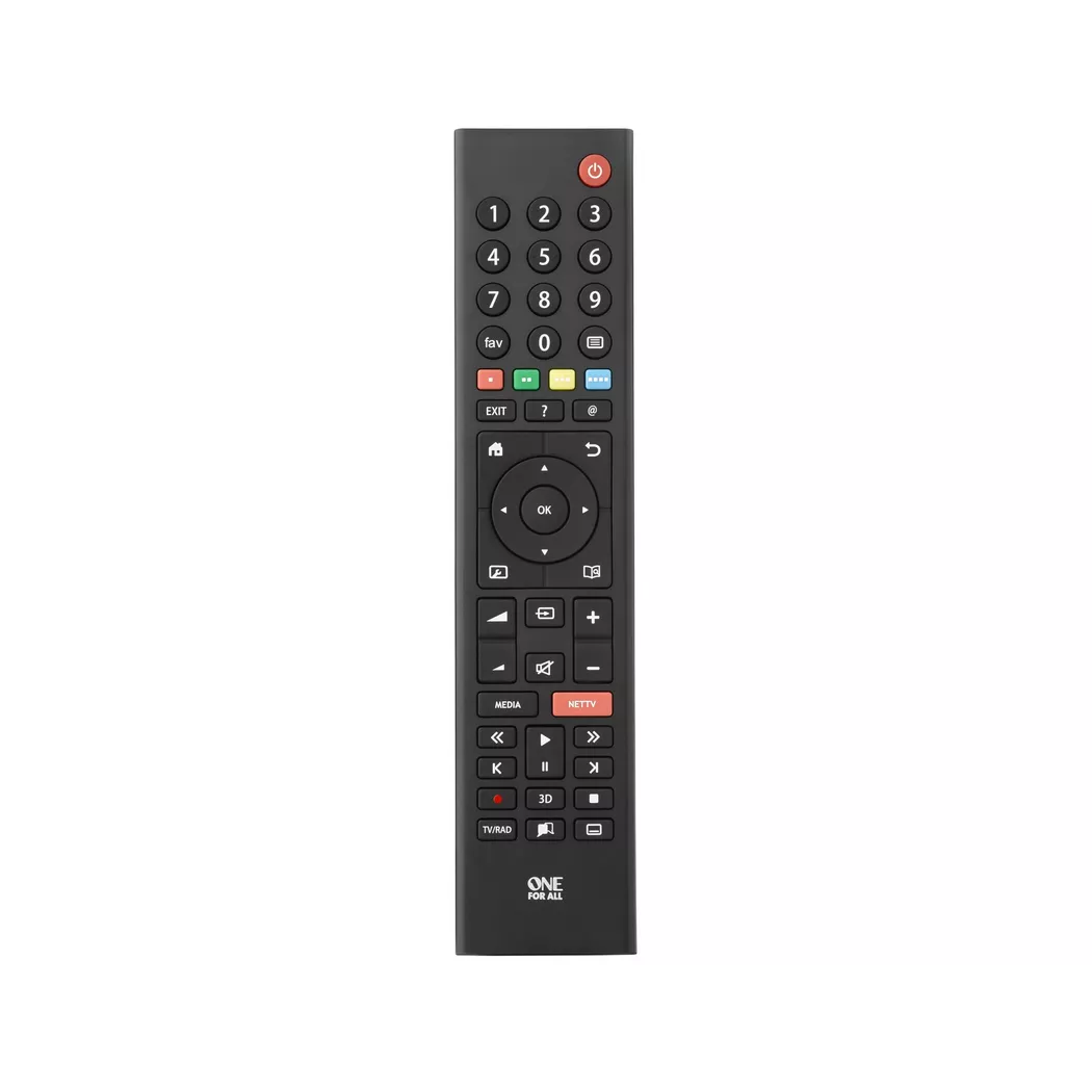 One For All -  TV Replacement Remotes URC 1915 Fernbedienung IR Wireless Drucktasten, Schwarz