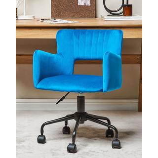 Beliani Chaise de bureau en Velours Moderne SANILAC  