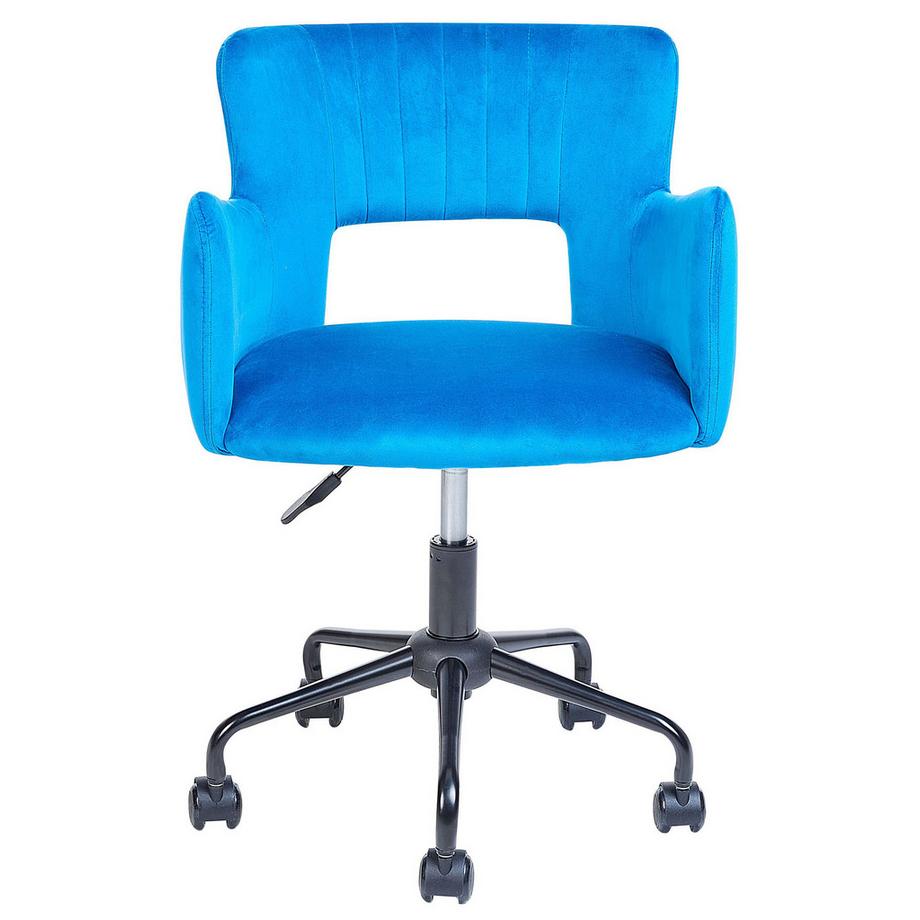 Beliani Sedia da scrivania en Velluto Moderno SANILAC  