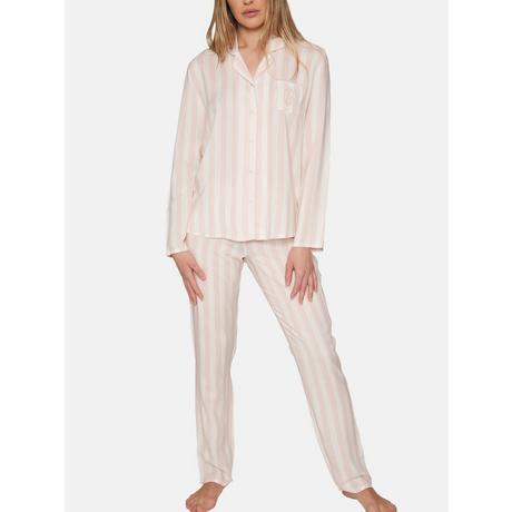 Admas  Tenue d'intérieur pyjama pantalon chemise Classic Stripes 