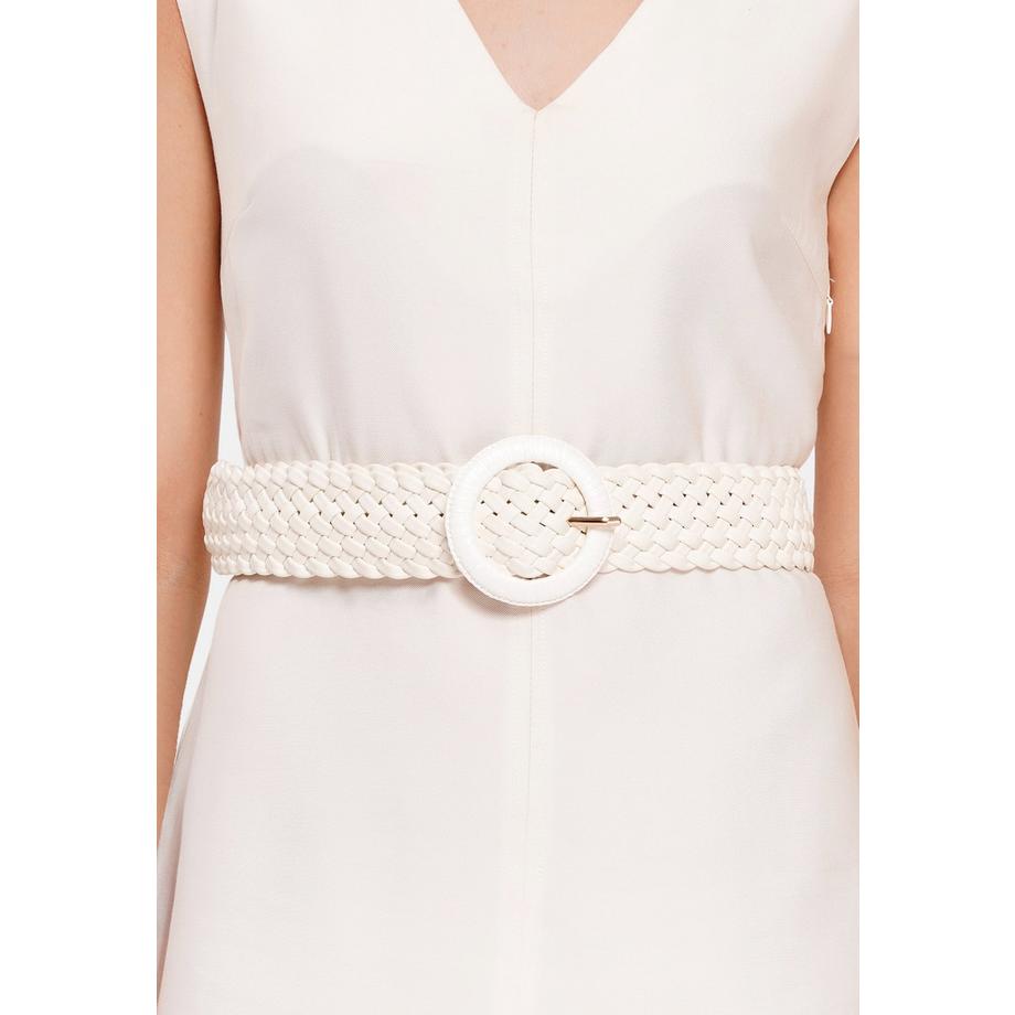 AVANT-GARDE PARIS  Ceinture à boucle ronde tressée 