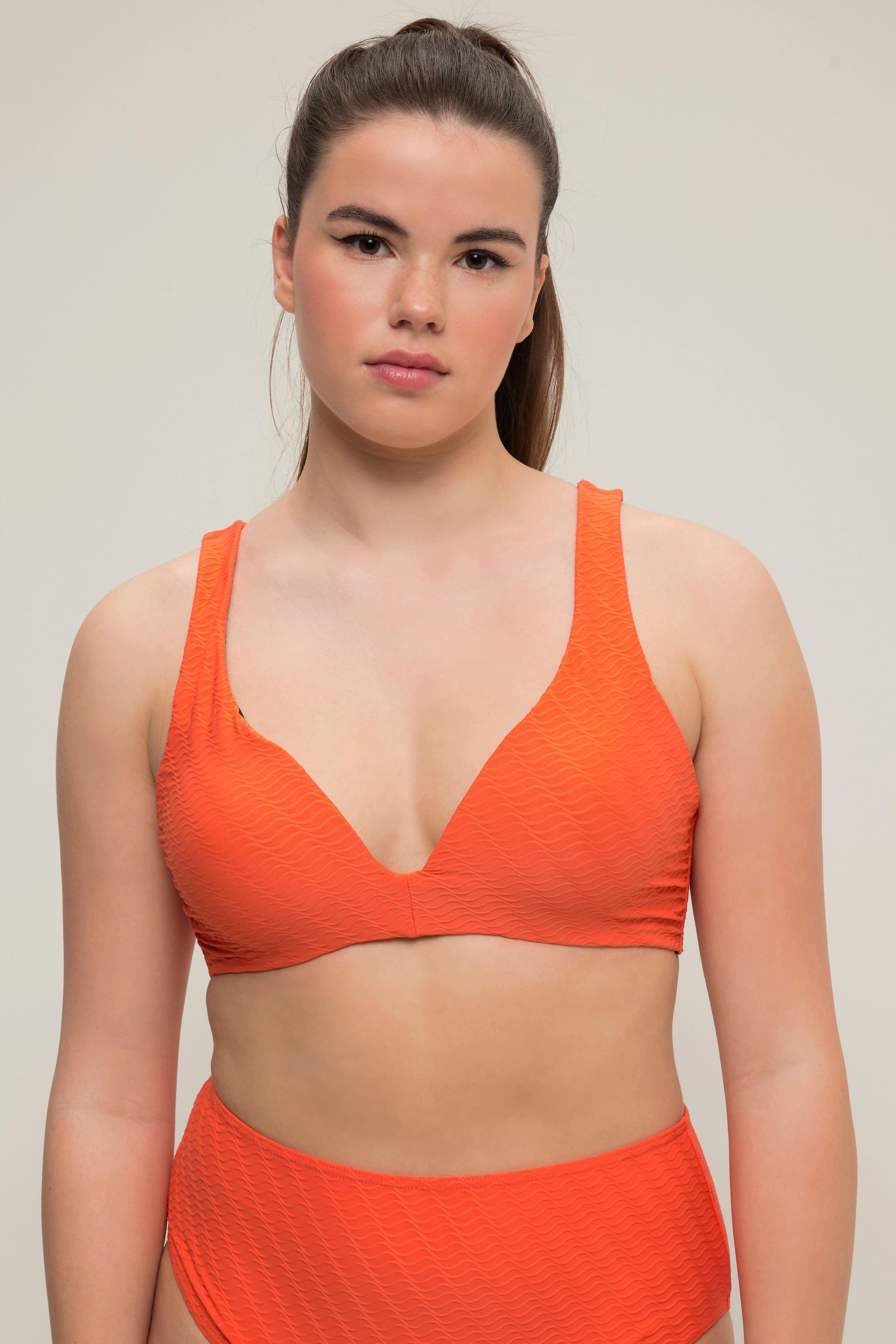 Studio Untold  Top del bikini con texture a onde e coppe morbide 