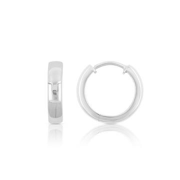 Creolen Weissgold 750 U-Profil Scharnier 15mm