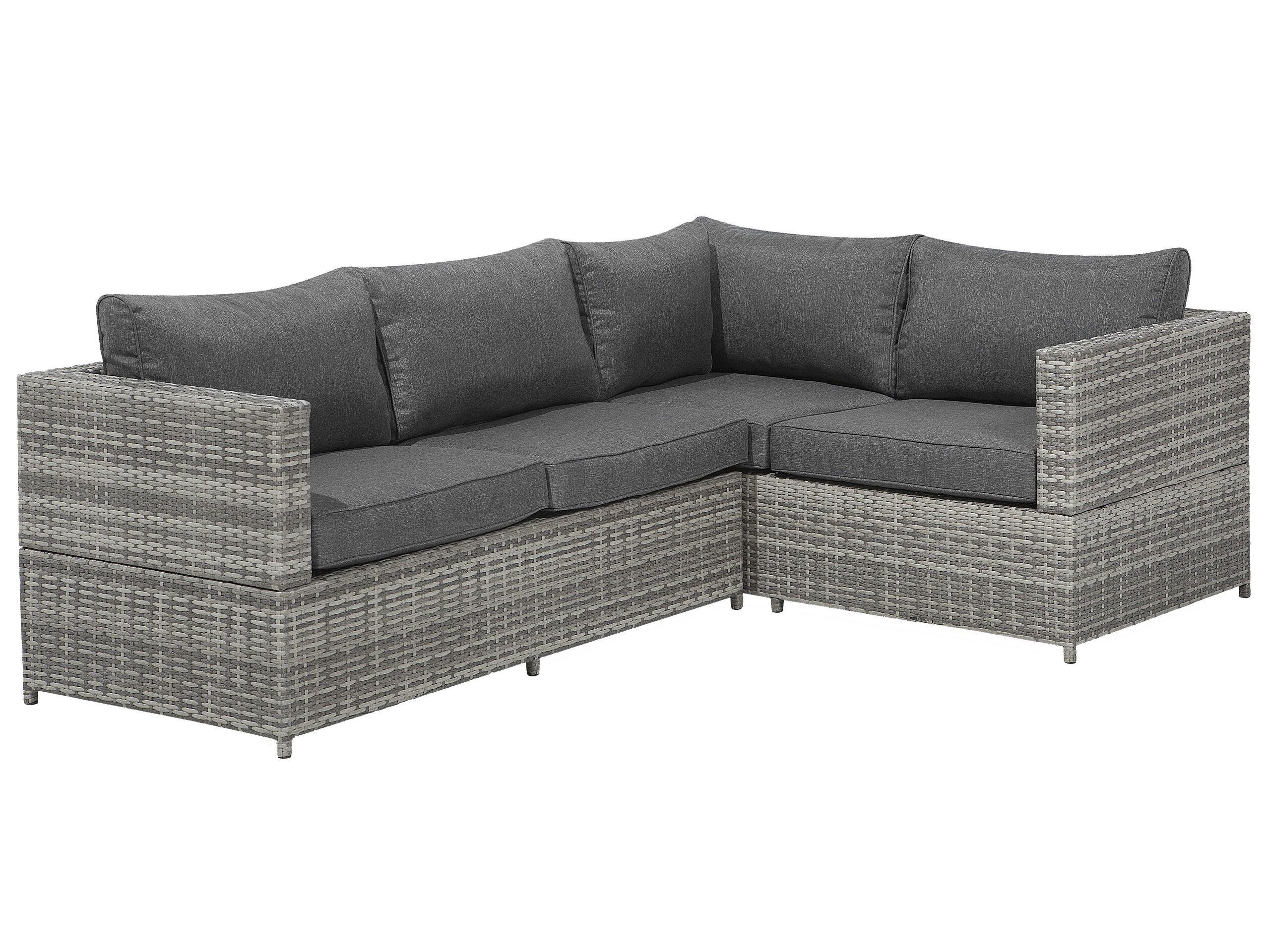 Beliani Set lounge pour jardin en Polyrotin Moderne AVOLA  