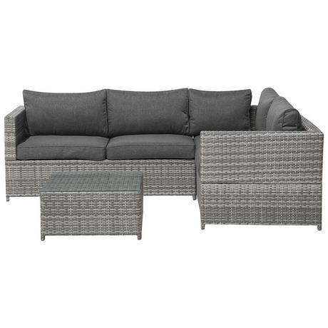 Beliani Lounge Set aus PE Rattan Modern AVOLA  