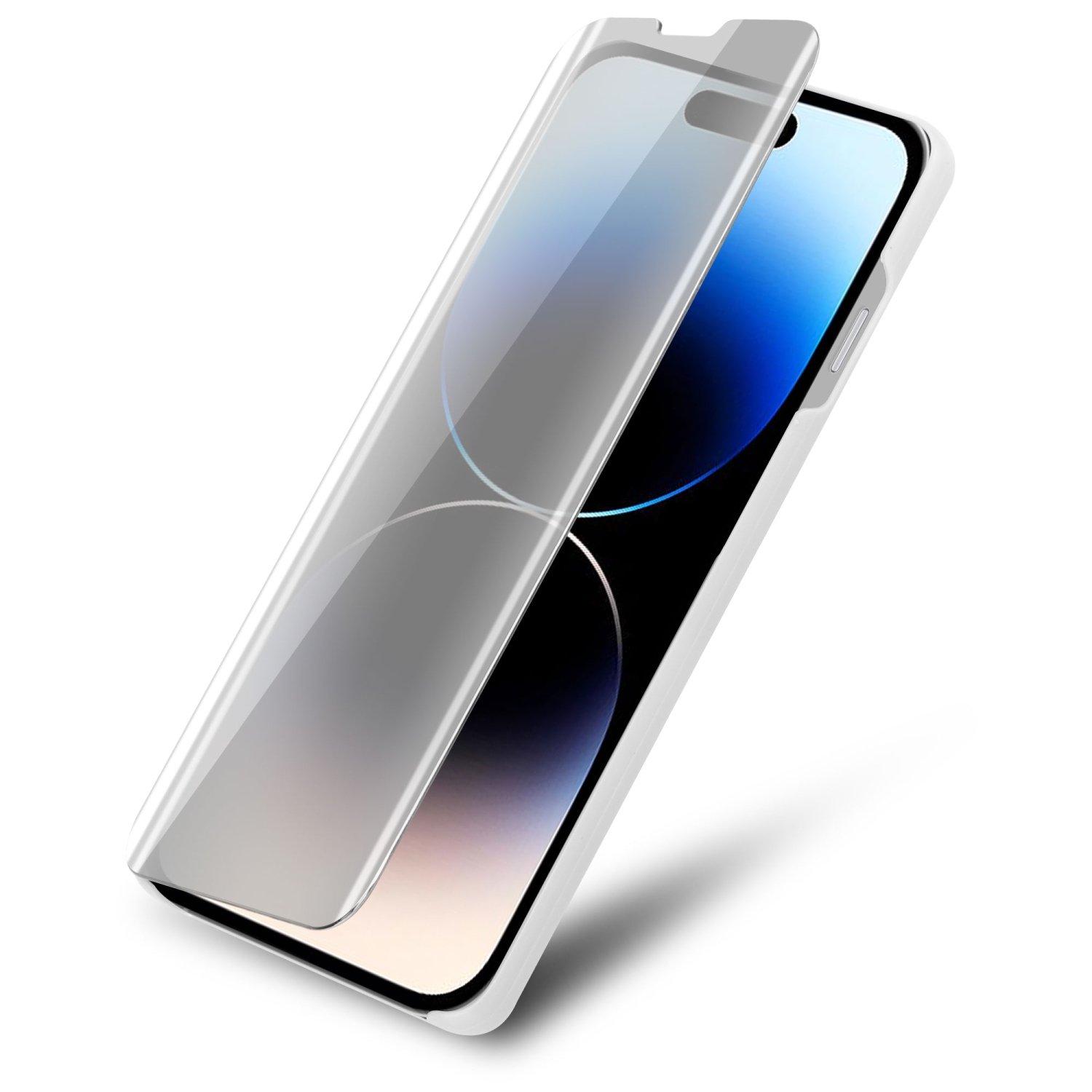 Cadorabo  Hülle für Apple iPhone 14 PRO Spiegel Standfunktion 360 Grad Schutz 