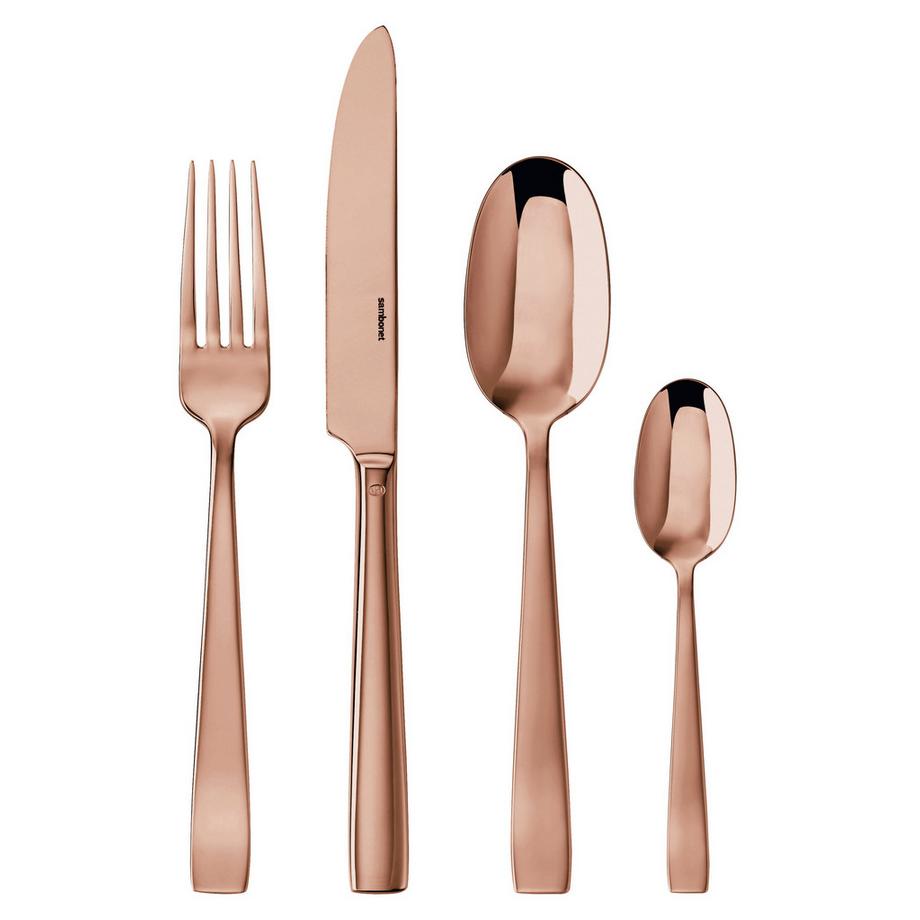 Sambonet  Set posate Sambonet Flat Rame 24 pezzi 