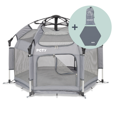 PETY  Pety playpen piccolo con tappetino e tetto per cani 