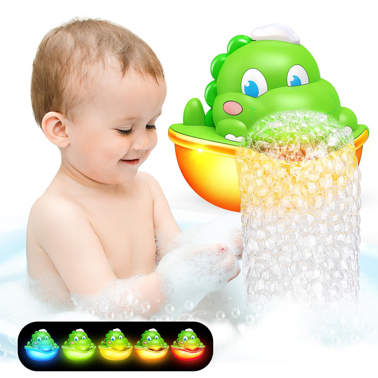 Activity-board  Badewannenspielzeug Schaumstoffmaschine Badewanne Leuchtendes Dinosaurier-Badespielzeug 